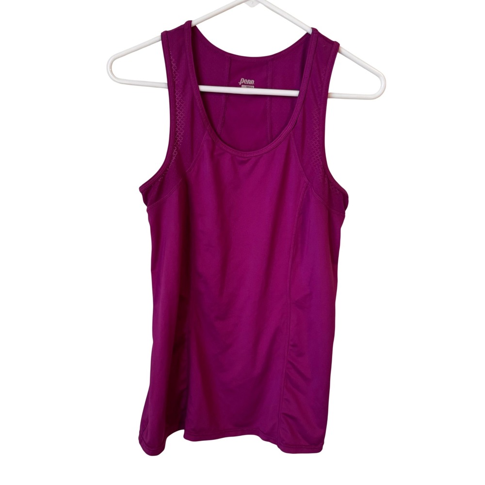 Penn Womens‎ Performance Tank Top Magenta Purple Mesh Accents Small RN117927